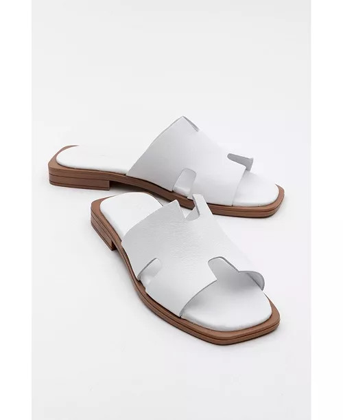 Women's Jez Leather Slide Sandal | Macy's