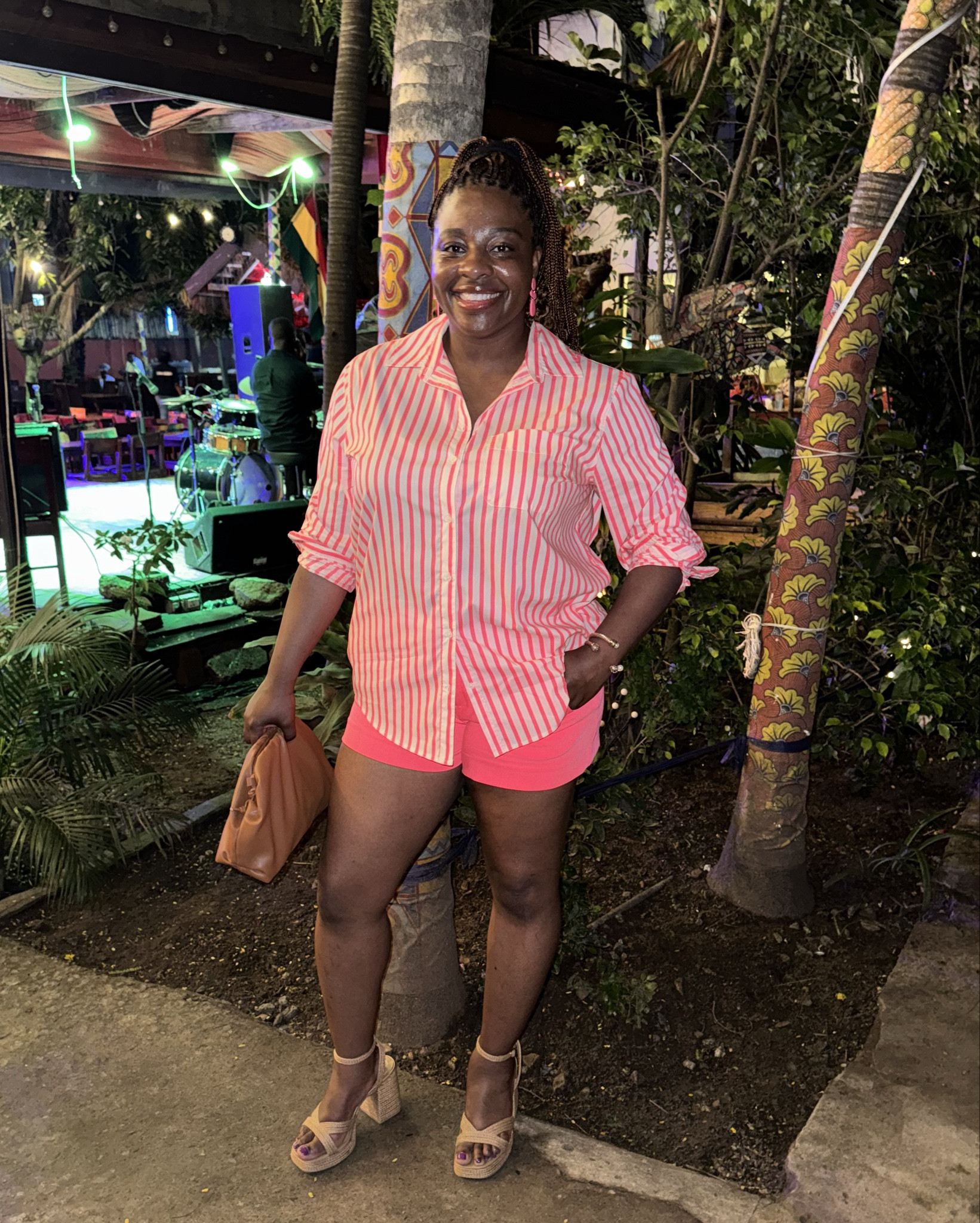 Let’s just say I love a short with a button down, but also these braided platform sandals were the perfect vacation heel as they went with everything and were super comfy! 

#LTKShoeCrush #LTKFindsUnder50 #LTKMidsize