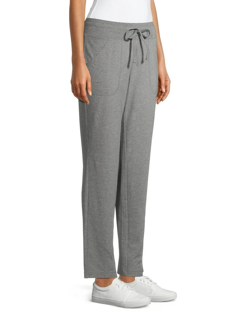 Athletic Works Women's Athleisure Core Knit Pants Available in Regular and Petite | Walmart (US)