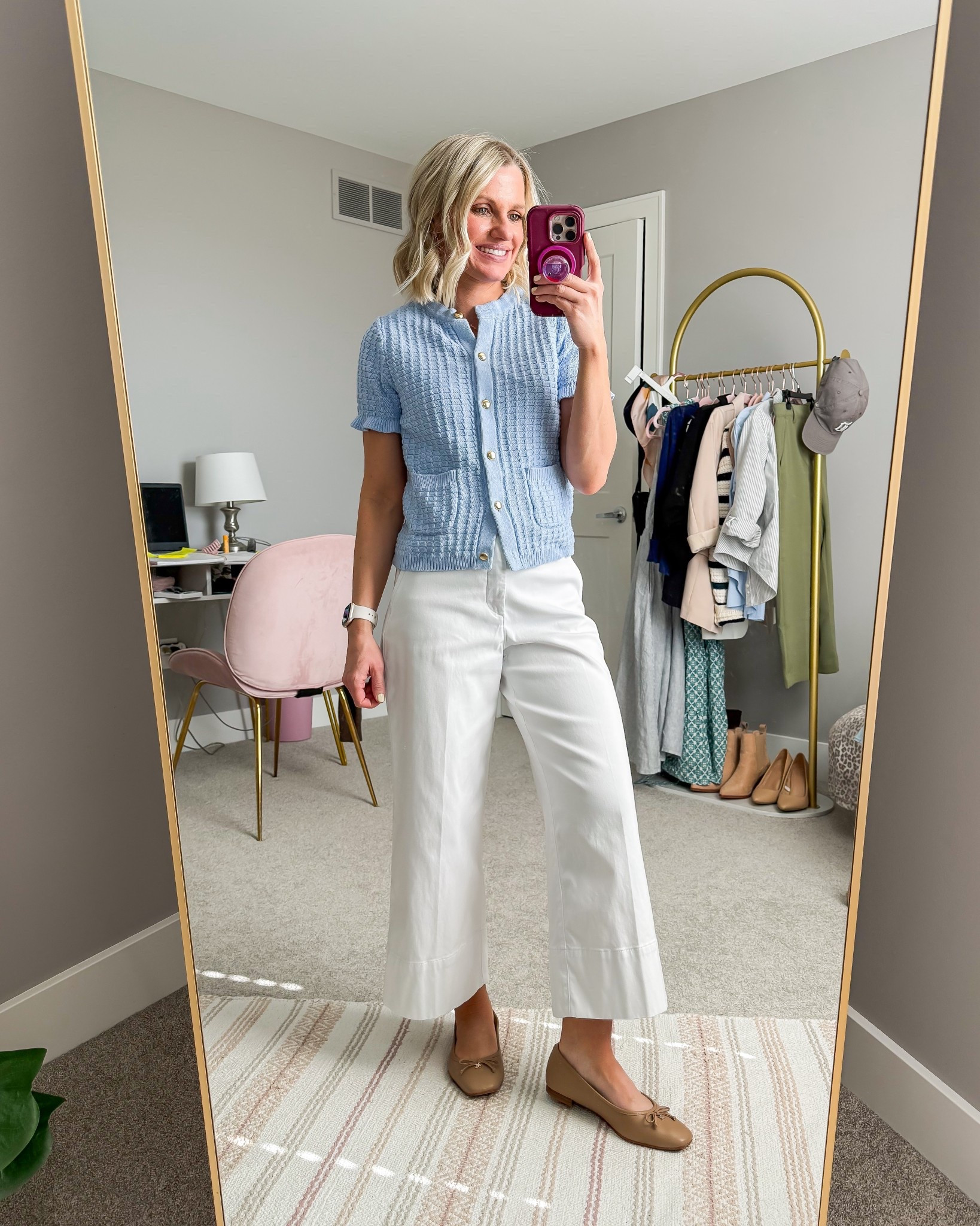 I love this blue cardigan from Walmart! It pairs great with my Spanx pants! 
Too- xs
Bottoms- xs/petite

#LTKSeasonal #LTKPetite #LTKOver40