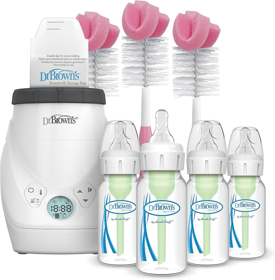 Dr. Brown's Milk Spa Breast Milk & Bottle Warmer with Anti-Colic Options+ Narrow Baby Bottles 4 o... | Amazon (US)