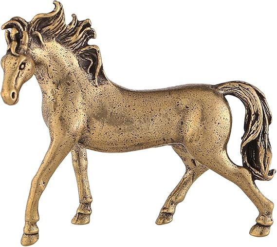 Brass Animal Figurines, Feng Shui Wealth Statue Animal Figurines Shelf Decor Micro Landscape Deco... | Amazon (US)