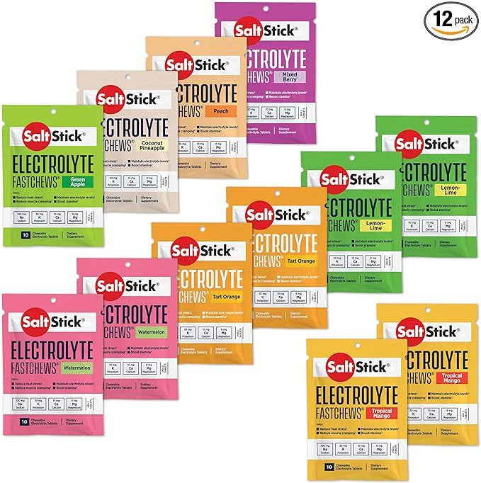 SaltStick Electrolyte FastChews - 120 Variety Pack Chewable Electrolyte Tablets - Electrolyte Che... | Amazon (US)