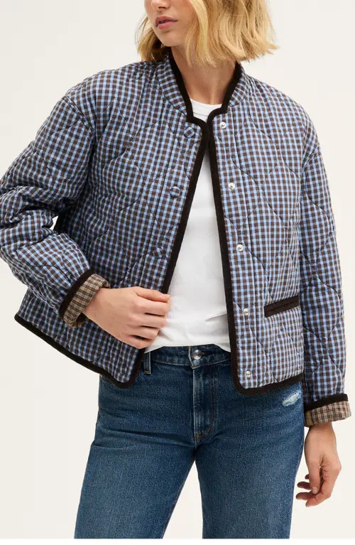 Madewell Quilted Liner Jacket in Dark Brown at Nordstrom, Size Medium | Nordstrom