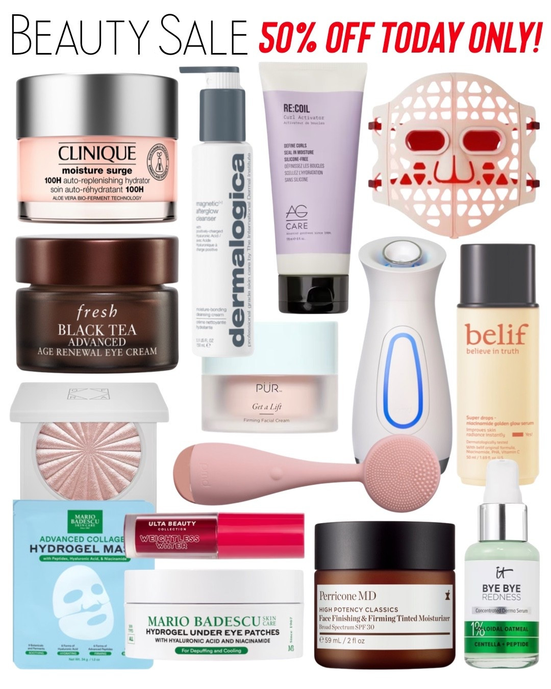 Shop Ulta’s 21 Days of Beauty Event! 50% OFF select items TODAY ONLY! 

