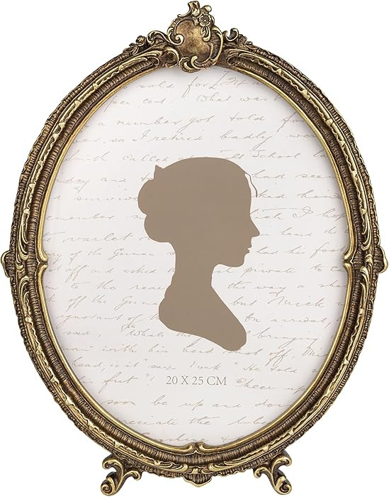 Sunlit Vintage Picture Frame 8x10 Inch, Oval Antique Photo Frames with Glass Front, Luxury Photo ... | Amazon (CA)