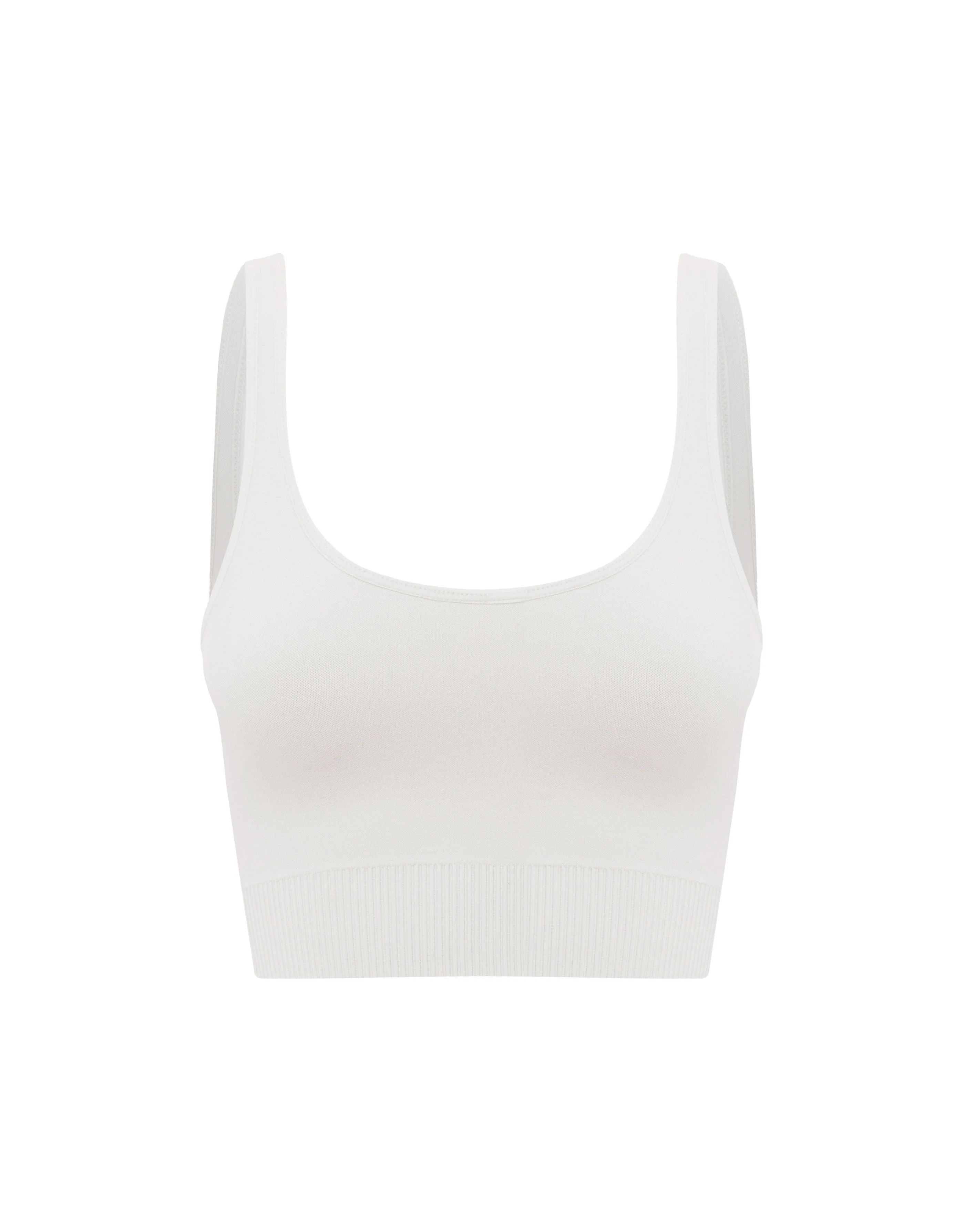 Seamless Low back Crop - Dove | SECONDLEFT 