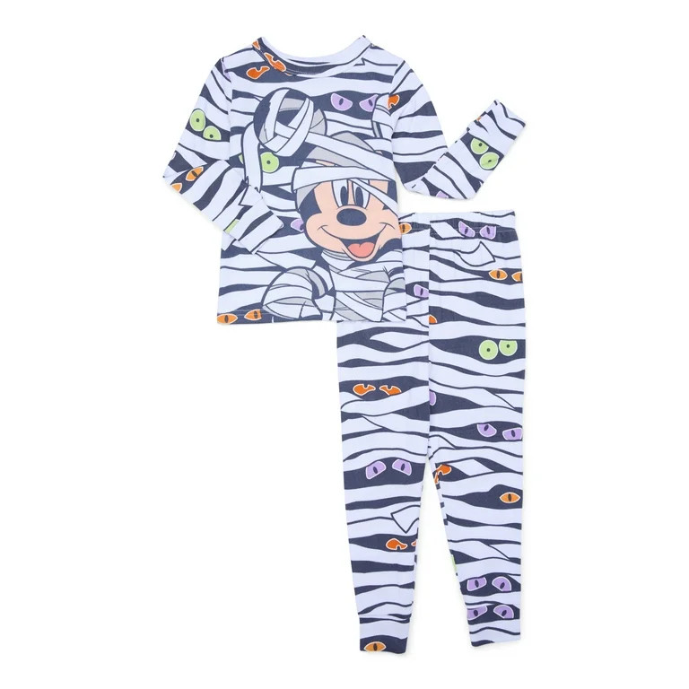 Character Toddler Halloween Glow in the Dark Pajama Set, 2-Piece, Sizes 12M-5T | Walmart (US)