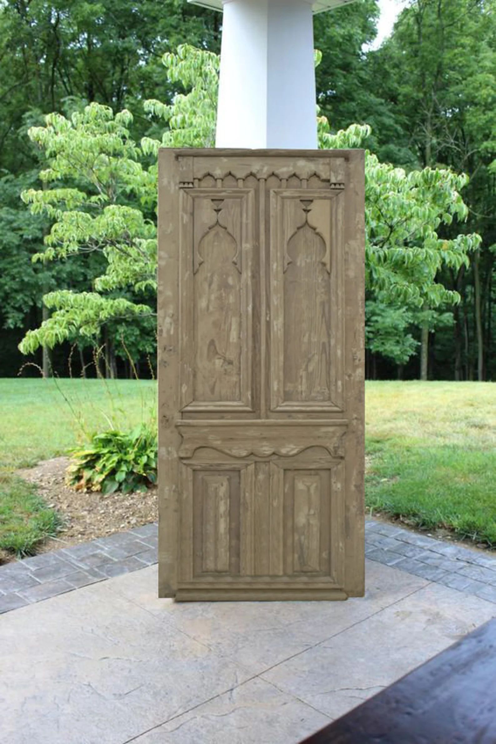 Hand Carved Custom Gothic Door, Antique Sliding Barn Door, Custom Size Interior Exterior Doors, H... | Etsy (US)