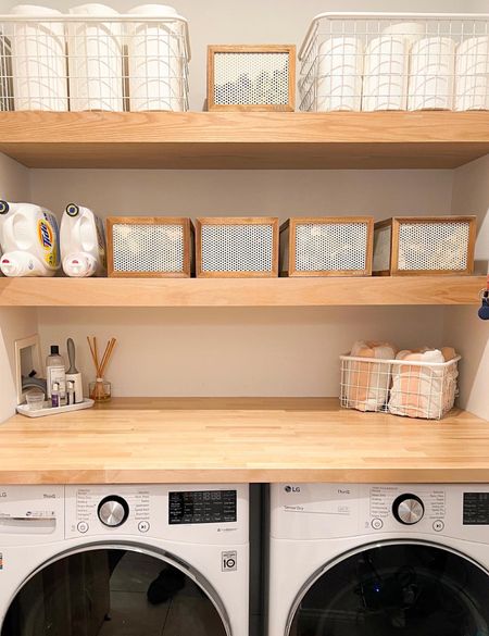 When organization meets aesthetics, magic happens! ✨ 

We had the pleasure of working with a client who already had a organizing system in place. Our mission was to sprinkle some design charm to highlight the beauty of her laundry room. 

#laundryroom #organizing

#LTKhome