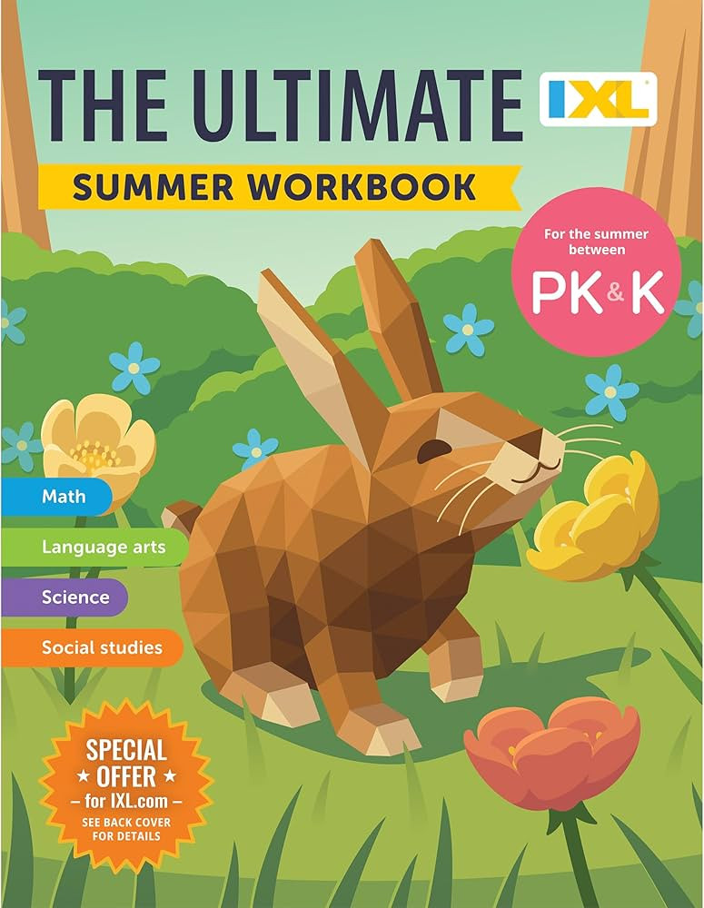 IXL Ultimate Summer Pre-K to Kindergarten Workbook, Foundational Skills, Number and Letter Recogn... | Amazon (US)