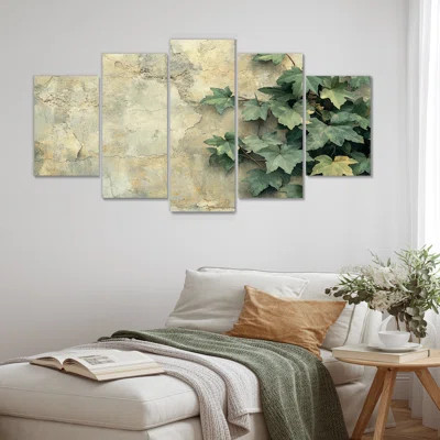Collage Of Ivy Leaves On AWall I - Of Wall Art - Traditional Wall Art Canvas Diamond | Wayfair North America