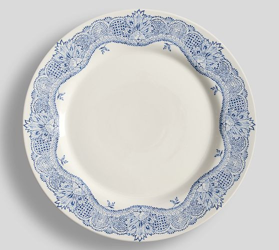 Botanical Stoneware Charger Plates | Pottery Barn (US)