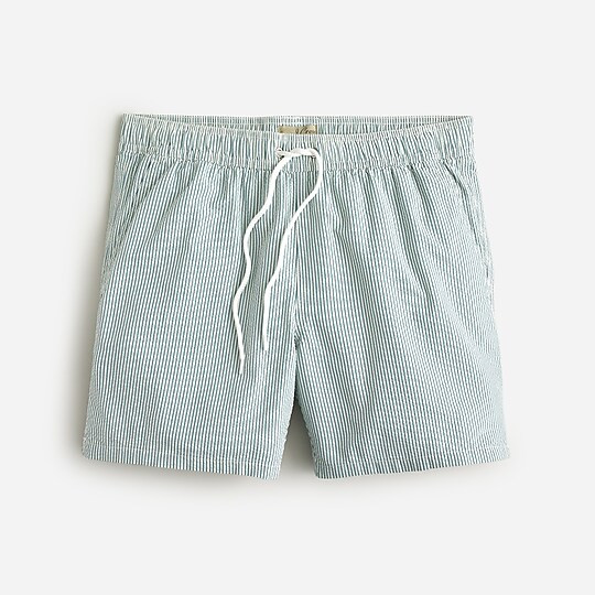 6" swim trunk in seersucker | J. Crew US