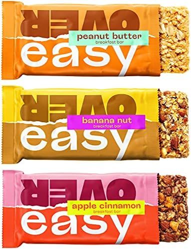 OVER EASY Variety Pack Breakfast Bars | All Natural, Clean Ingredient, 9-10g Protein & 6-7g Fiber... | Amazon (US)