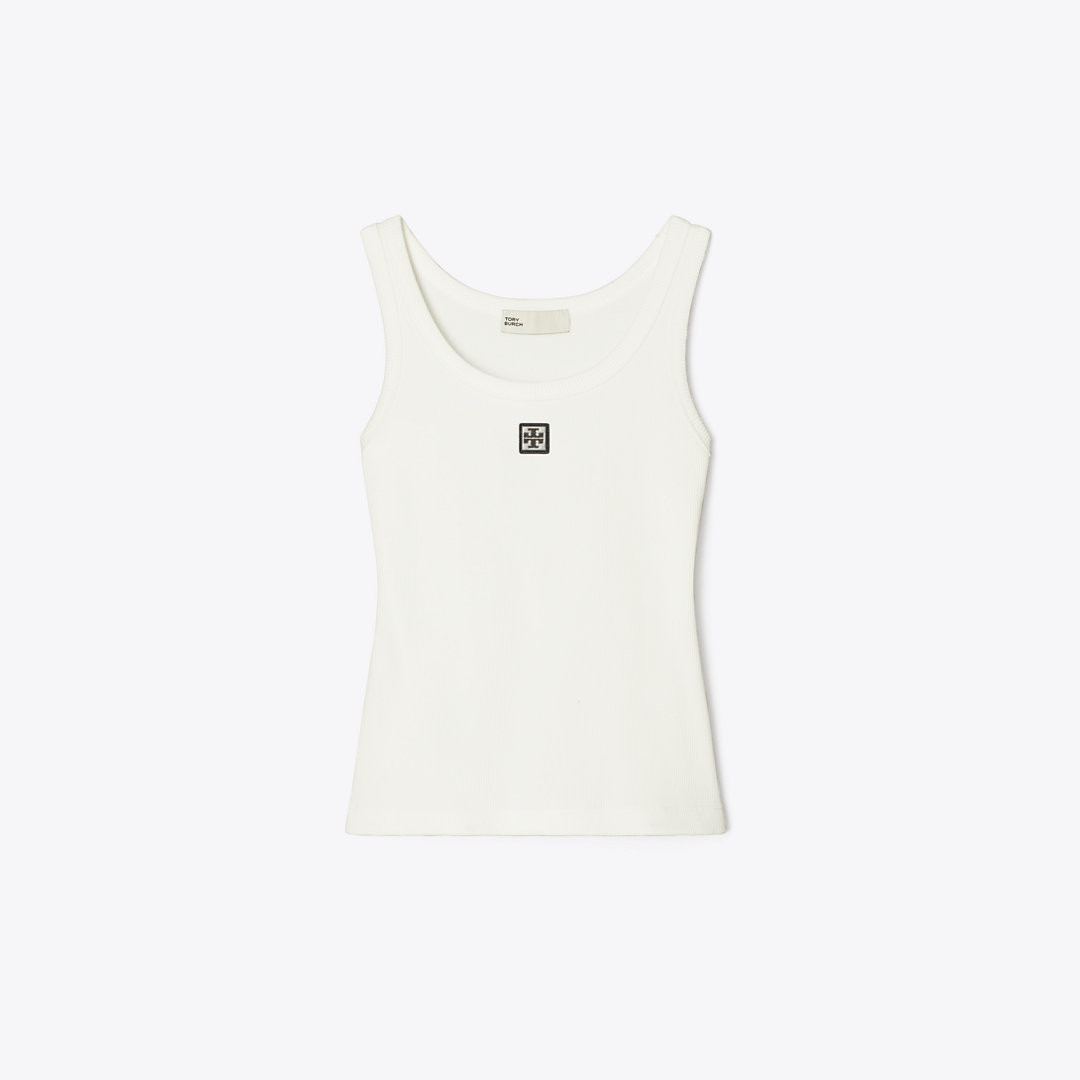 Tory Burch Cotton Scoop Tank | Tory Burch (US)