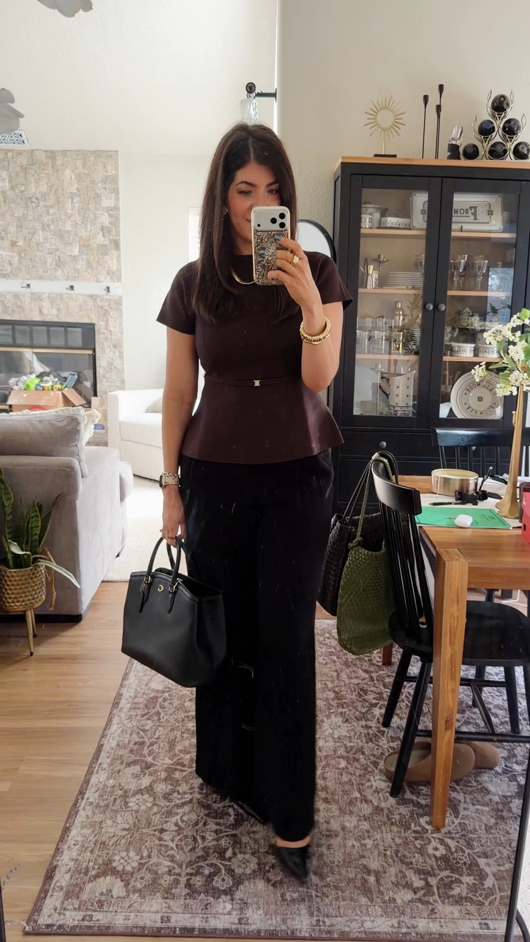 What I wore to work today
Love the slight peplum with the wide leg trouser!
Short sleeve sweater-medium
Wide leg trouser-29 curvy long 


#LTKTall #LTKWorkwear #LTKMidsize