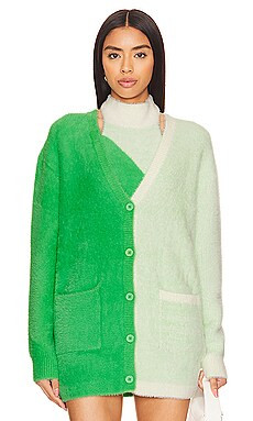 SER.O.YA Pepper Cardigan in Pistachio & Cream from Revolve.com | Revolve Clothing (Global)
