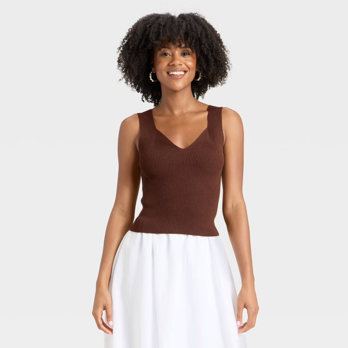 Women's V-Neck Sweater Tank - A New Day™ | Target