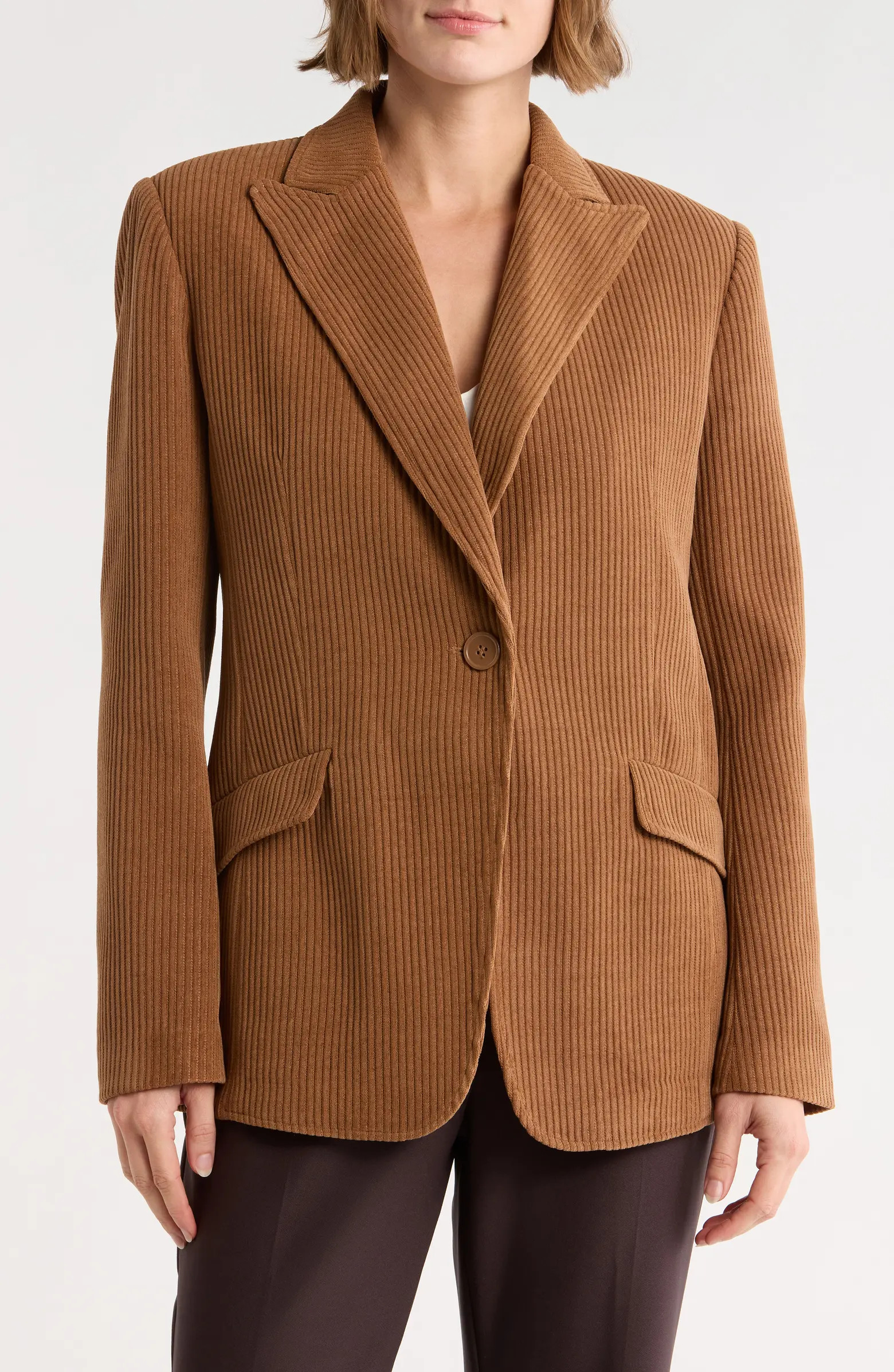 One-Button Corduroy Blazer | Nordstrom Rack