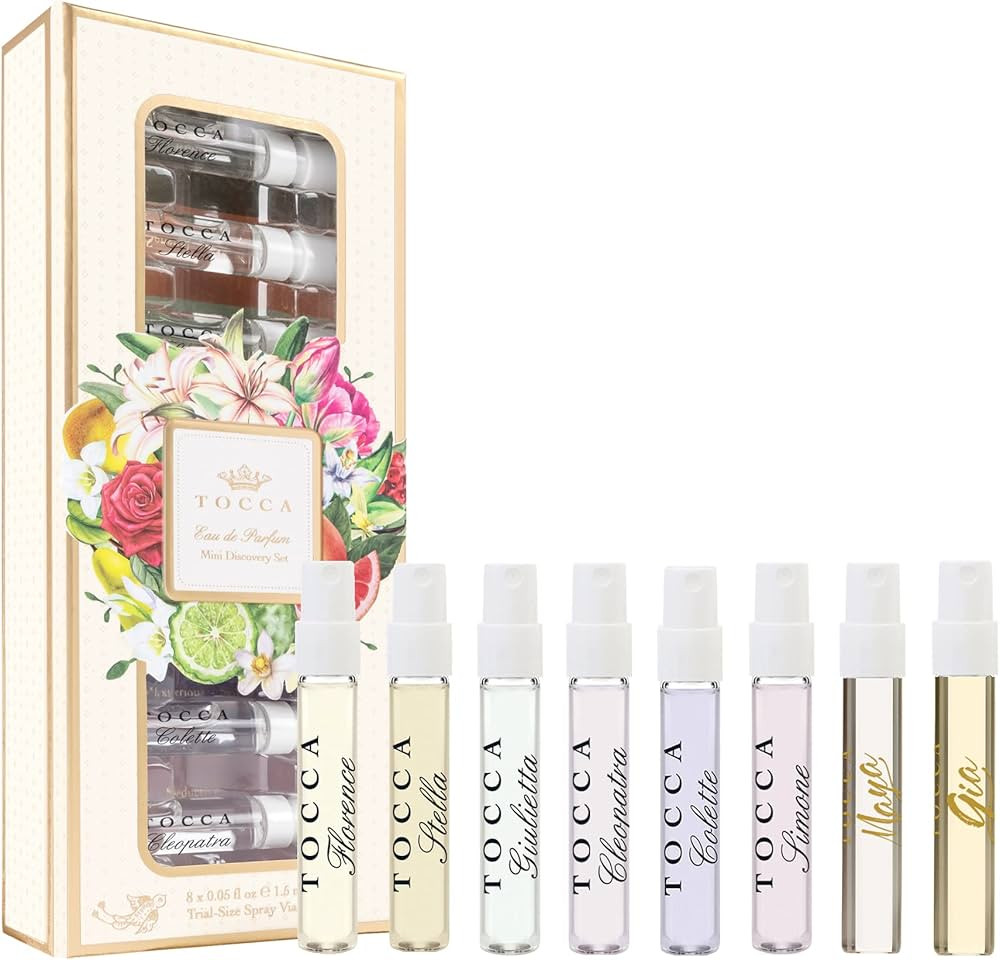 Tocca Eau de Parfum Mini Discovery Set - 8 Trial Size Women's Perfumes (1.5ml each), Discover You... | Amazon (US)