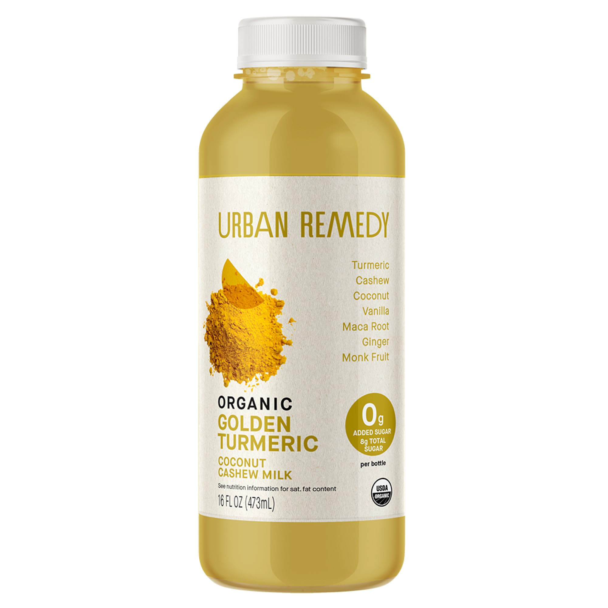 Urban Remedy Golden Turmeric Organic Nut Milk, 16 fl oz, Cashew Milk, Coconut Cream, Turmeric, Gi... | Amazon (US)