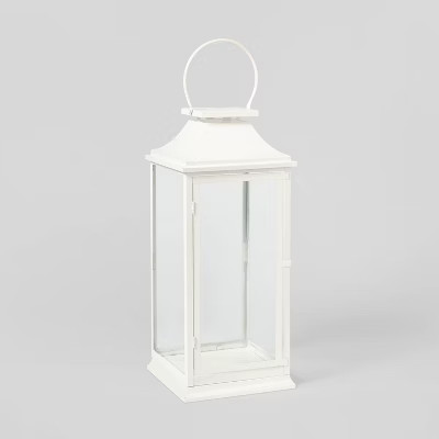24in Decorative Metal Lantern White - Wondershop™ | Target