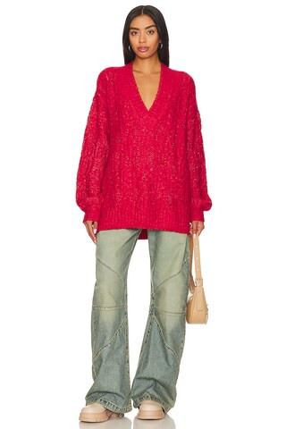 Friso Oversized Cable V Neck
                    
                    Tularosa | Revolve Clothing (Global)