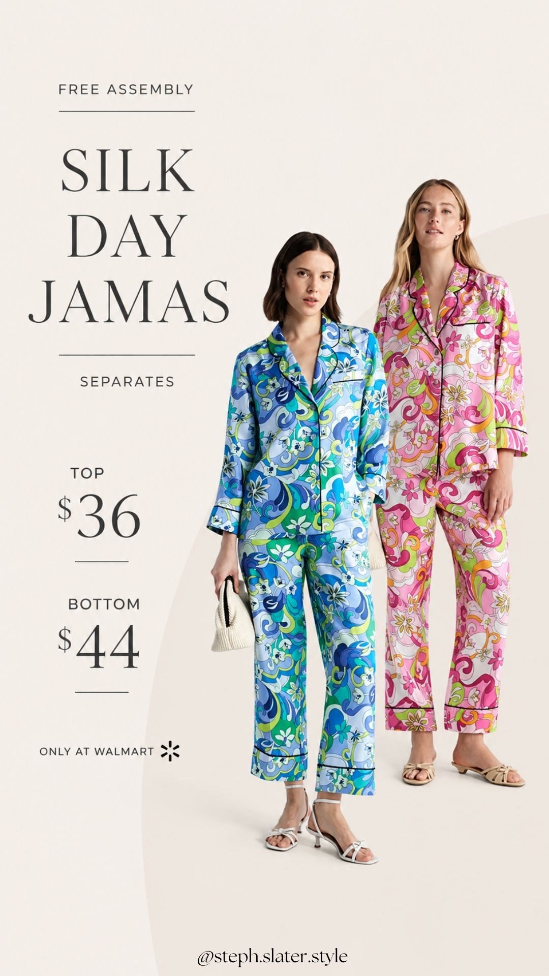 Oh fun are these silk day jamas from Walmart? The look so expensive but aren’t!

#LTKmomlife #LTKootd #LTKOver40