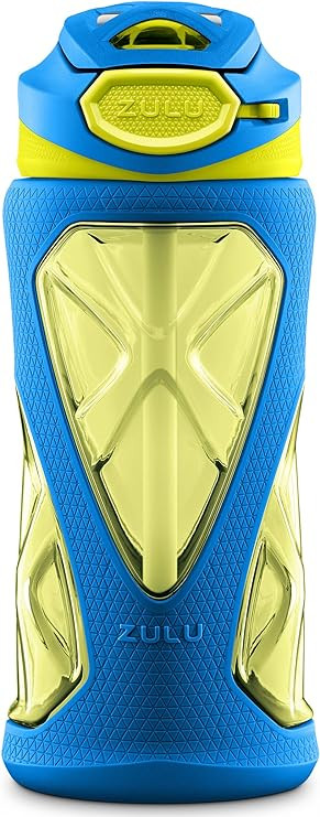 ZULU Torque Kids Tritan Plastic Water Bottle with Silicone Sleeve | Amazon (US)