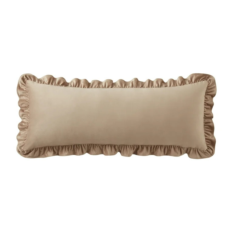 My Texas House Almohada Decorativa Lumbar Extragrande con Volantes de Pimienta Blanca de 14" x 36... | Walmart (US)