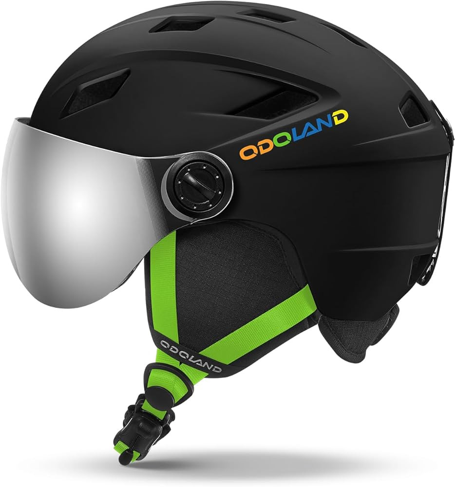 Odoland Kids Ski Helmet with 2-in-1 Visor Goggles for Boys & Girls, Adjustable Snowboard Helmet w... | Amazon (US)