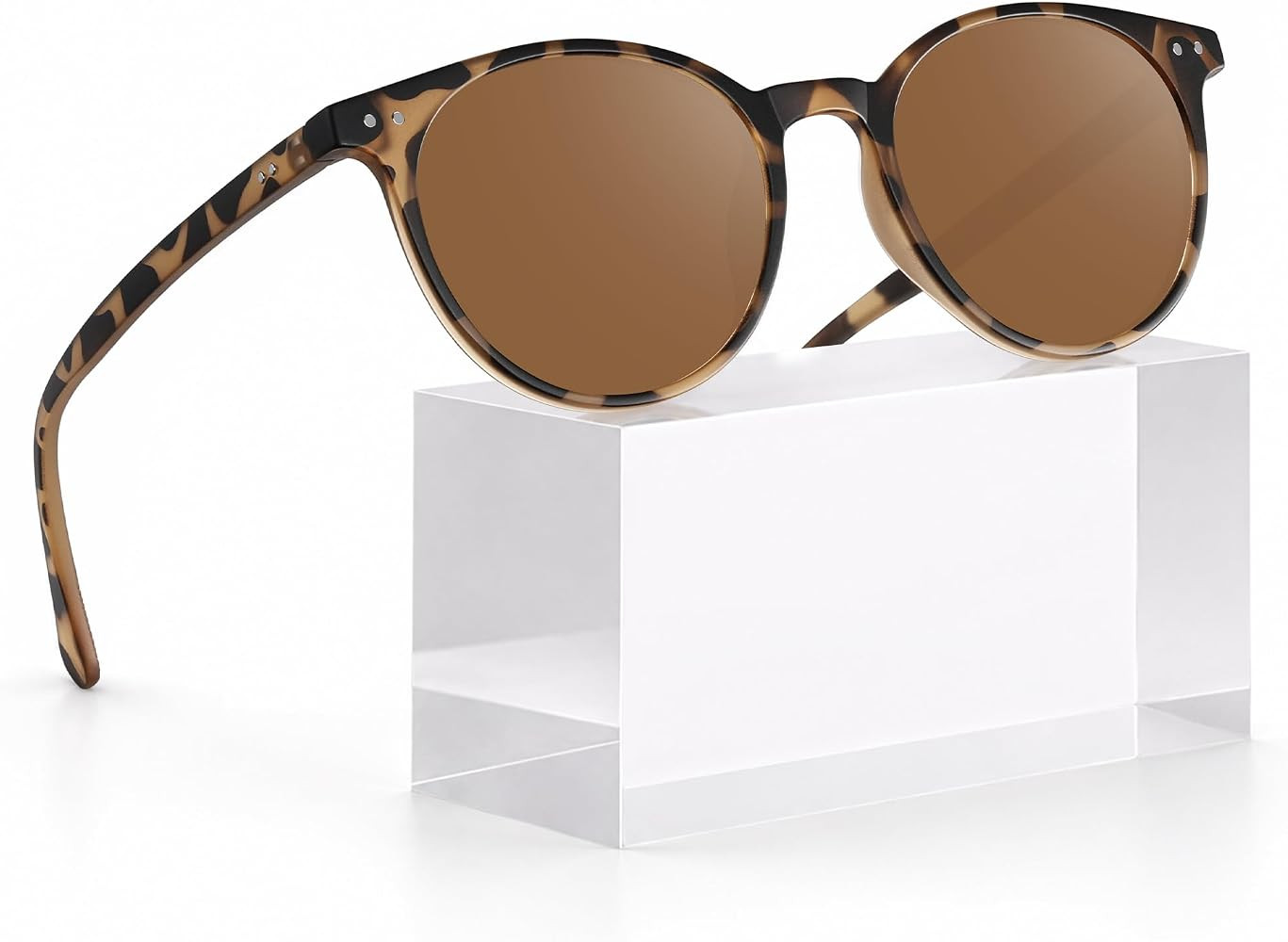 Sonnenbrille-Damen-polarisiert-UV400 Schutz-Sunglasses-Woman-Retro-Runde-Klassisch-Sonnenbrillen-... | Amazon (DE)