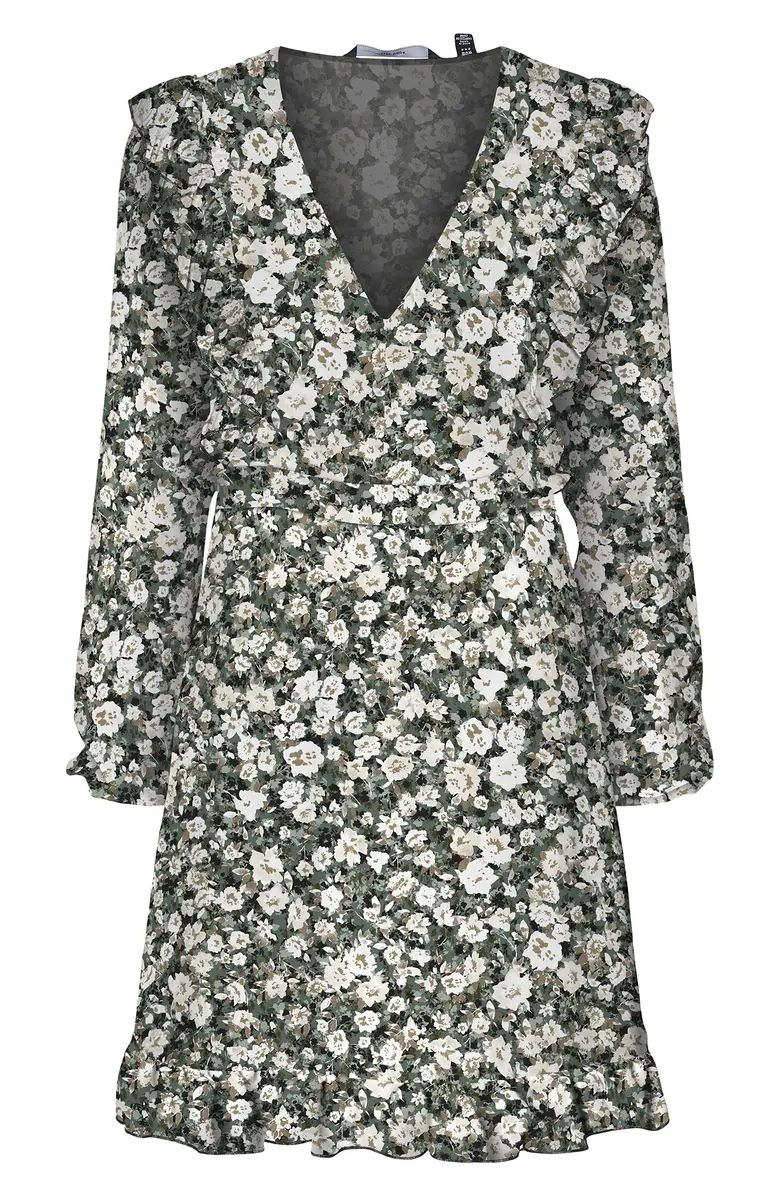 VERO MODA Ina Floral Long Sleeve Minidress | Nordstrom | Nordstrom