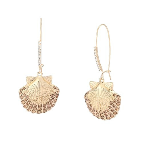Betsey Johnson Women's Mermaid Jewels Seashell Dangle Earrings | Amazon (US)