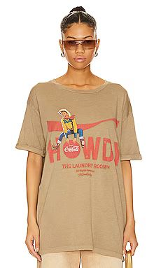 The Laundry Room Howdy Coke Oversized Tee in Camel Gold from Revolve.com | Revolve Clothing (Global)
