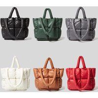 Puffer Bag, Women Handbag, Down Cotton Shoulder Bag, Shoulder Bags, Tote Bag With Padded Design, Win | Etsy (US)