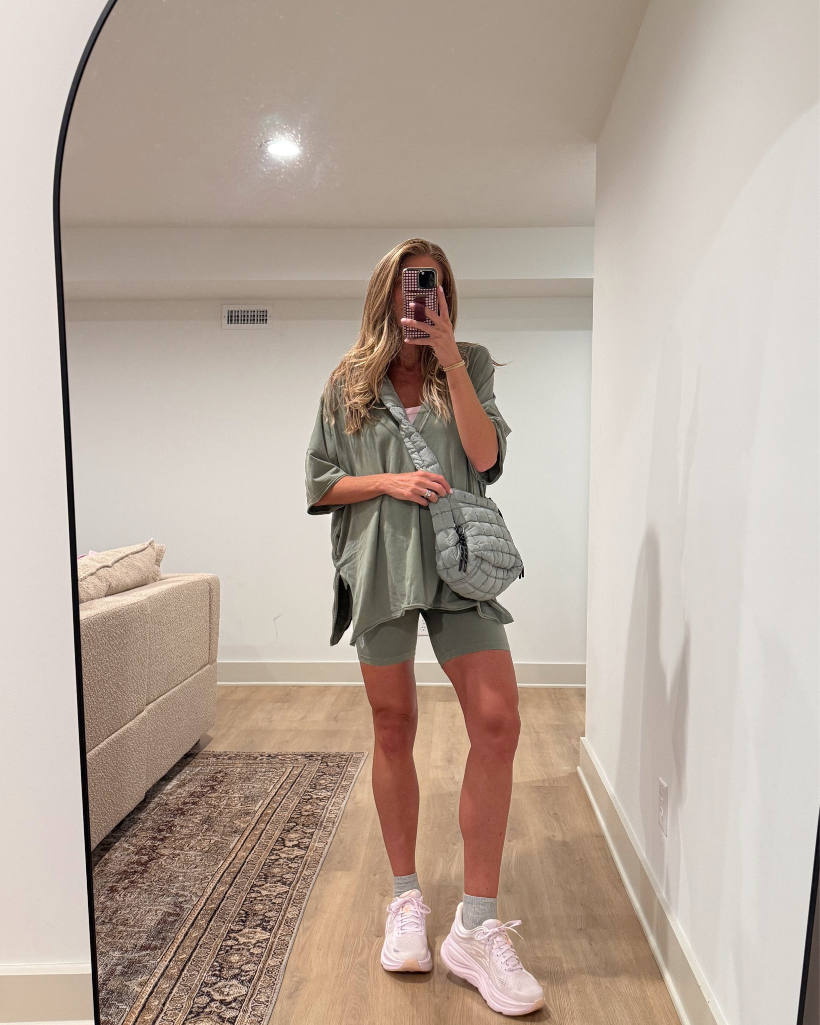 One of my favorite outfits to wear pregnant and postpartum. Top and bottoms come as a set! Lots of stretch.  Wearing my usual medium for height and bump.  Top is reversible.  Entire outfit is part of a promo right now: Right now when you spend $150 Get $50 code to spend later (ends Friday 3.27 @ 11:59pm EST 

@FPMovement and #FPMovementPartner

#LTKootd #LTKmomlife #LTKBump