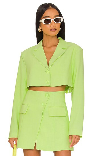 Cropped Blazer in Sharp Green | Revolve Clothing (Global)