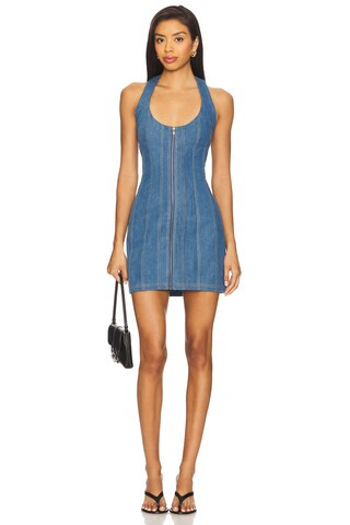 Lovers and Friends Mira Mini Dress in Medium Blue from Revolve.com | Revolve Clothing (Global)
