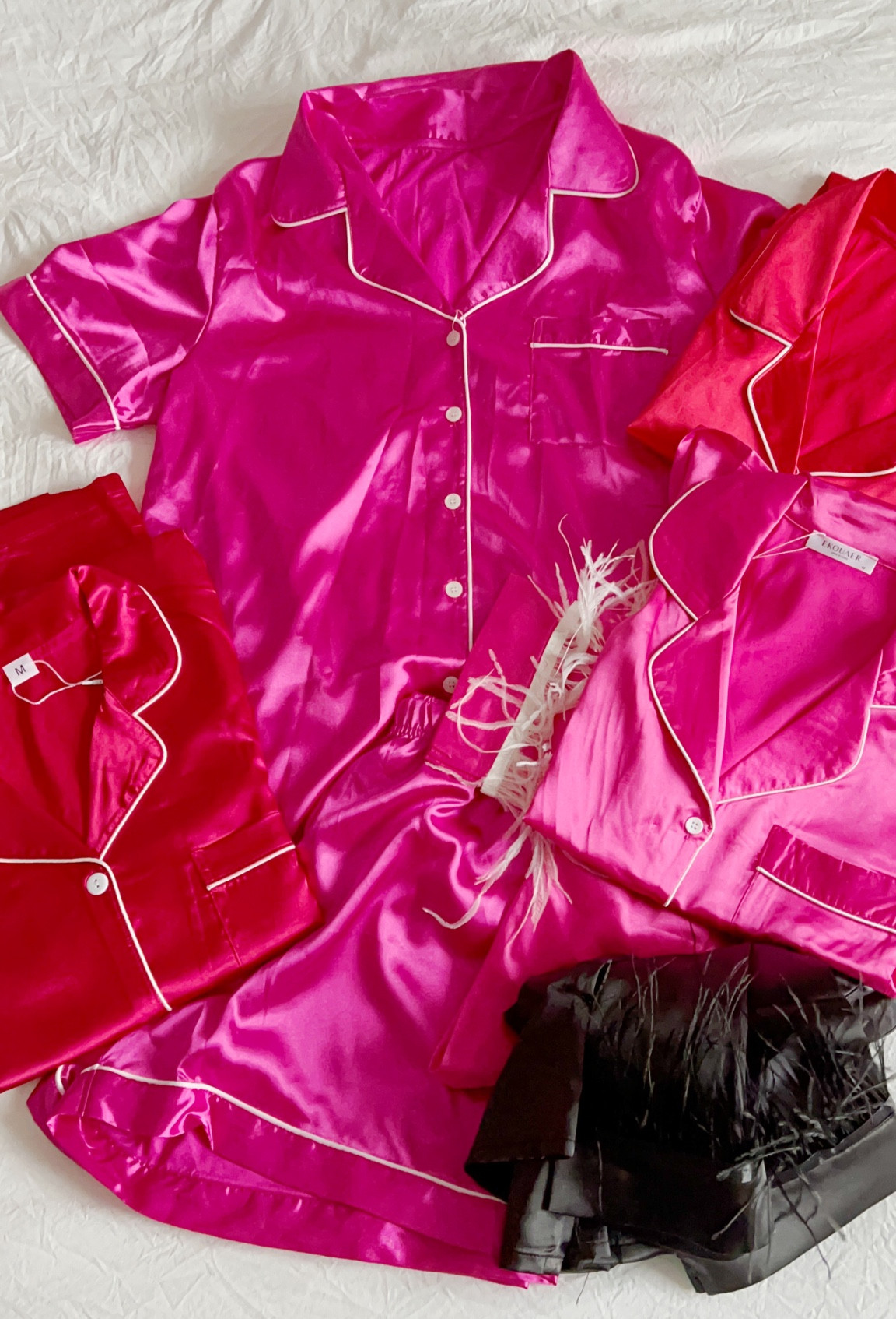 Valentine's Day Pajamas, Galentine's Day Pajamas, Valentine's Day Pajama Set, Feather Pajamas, Silk Pajamas, Pink Pajamas, Amazon Pajamas, Valentine’s Day Outfit  

#LTKFind #LTKstyletip #LTKsalealert