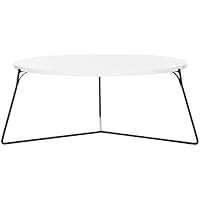 Safavieh Home Collection Mae Modern White Lacquer Round Coffee Table | Amazon (US)