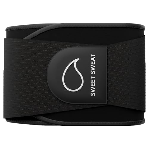 Sports Research Sweet Sweat® Waist Trimmer Pro Series Medium-Large (Black) | Amazon (US)