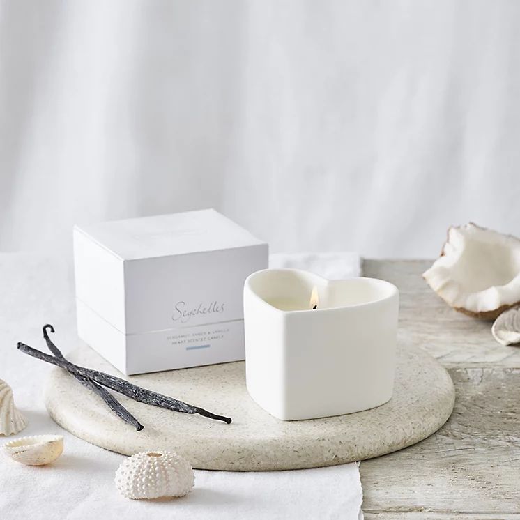 Seychelles Heart Candle | Candles & Fragrance | The  White Company | The White Company (UK)