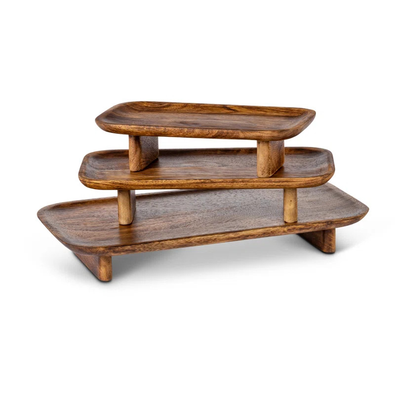 Latitude Run® Rectangular Wood Tray | Wayfair North America