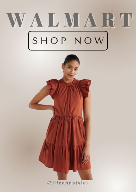 The Scoop Women's Flutter Sleeve Swing Dress is perfect for warm-weather outings. Pair it with sandals and a sun hat for a day out, or dress it up with wedges and statement earrings for a casual evening look. Effortlessly chic, this dress is a must-have!

#LTKStyleTip #LTKSeasonal #LTKFindsUnder50