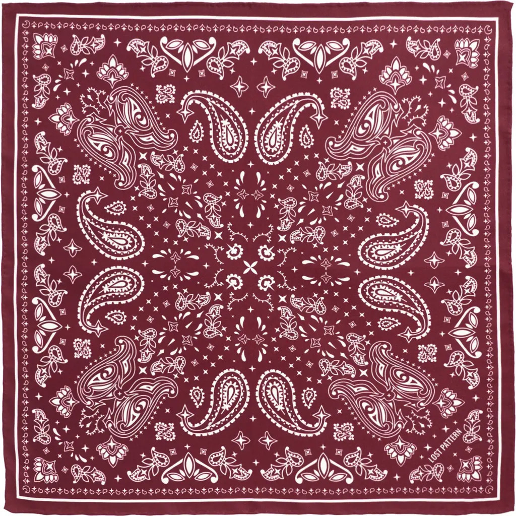 Lost Pattern ""Paisley"" Silk Bandana Scarf in Rodeo Red at Nordstrom | Nordstrom