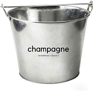 TIPSY UMBRELLA “Champagne” Galvanized Metal Chiller Bucket (5qt) Mimosa Bar Supplies/Ice Buck... | Amazon (US)