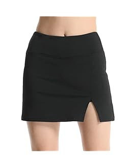 WKLOUYHE Tennis Skirts for Women Golf Athletic Skirts Mini Workout Running Shorts with Pockets Bl... | Amazon (US)
