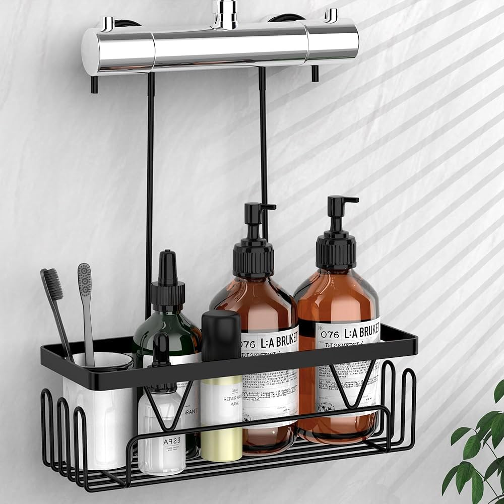 Kegii Shower Caddy Hanging, Bathroom Shower Storage with Hanger, Shower Shelf Hanging Hooks, Show... | Amazon (UK)